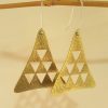 Tribal Golden Dangle Earrings