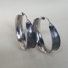 Big Silver Hoop Earrings