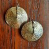 Large Boho Disc Earrings