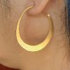 gold plated hoop earrings