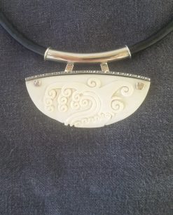 Hand carved statement pendant